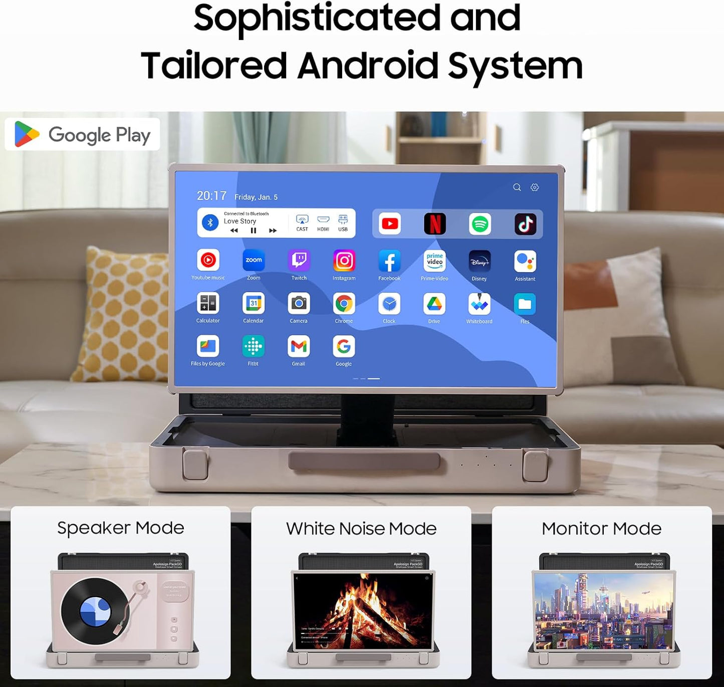 💝Last Day For Clearance✨27-inch Smart Touchscreen Portable TV